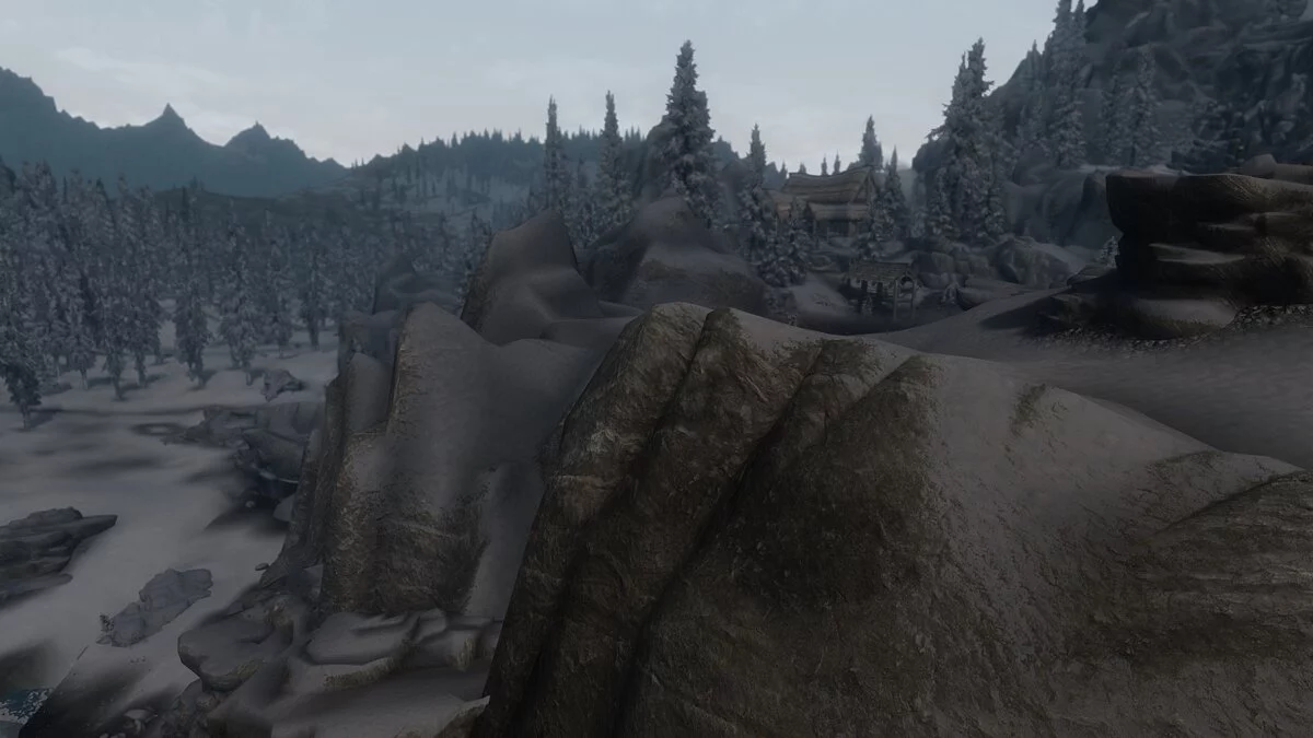 The Elder Scrolls 5: Skyrim Legendary Edition — Скалы в 4K