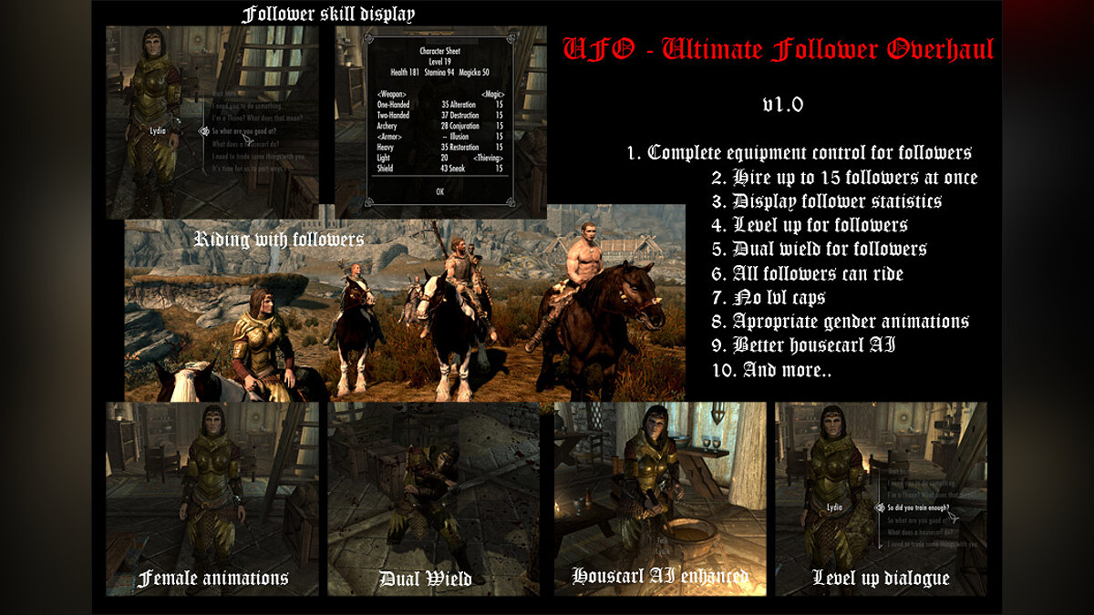 The Elder Scrolls 5: Skyrim Legendary Edition — Improving the Follower System