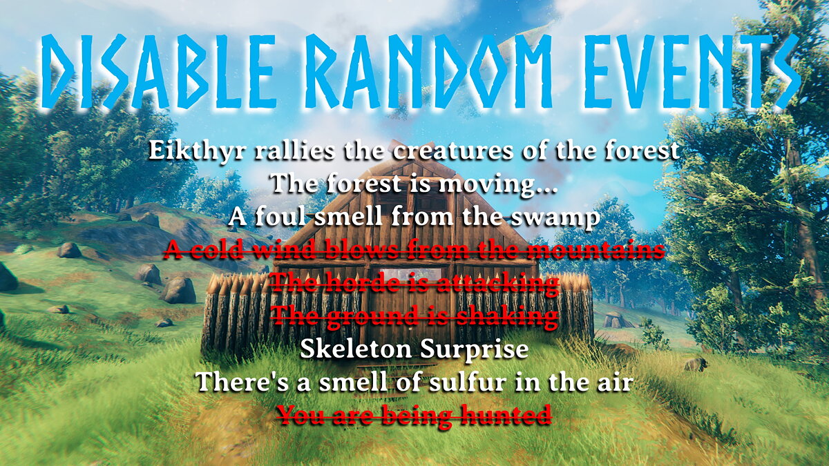 Valheim — Disable random events