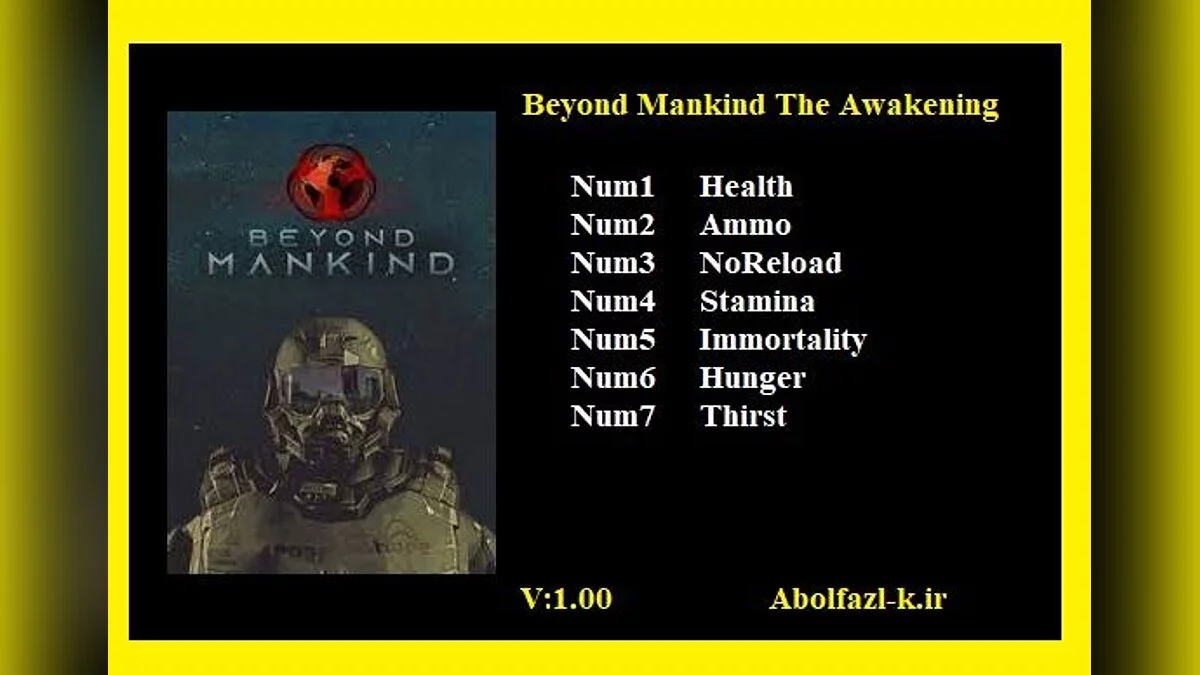 Beyond Mankind: The Awakening — Trainer (+7) [1.0.0]