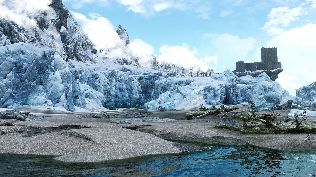 The Elder Scrolls 5: Skyrim Legendary Edition — Glacier LOD grids