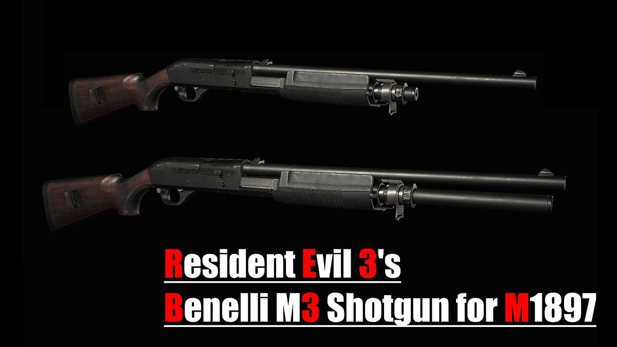 Resident Evil Village — Benelli M3 shotgun from Resident Evil 3