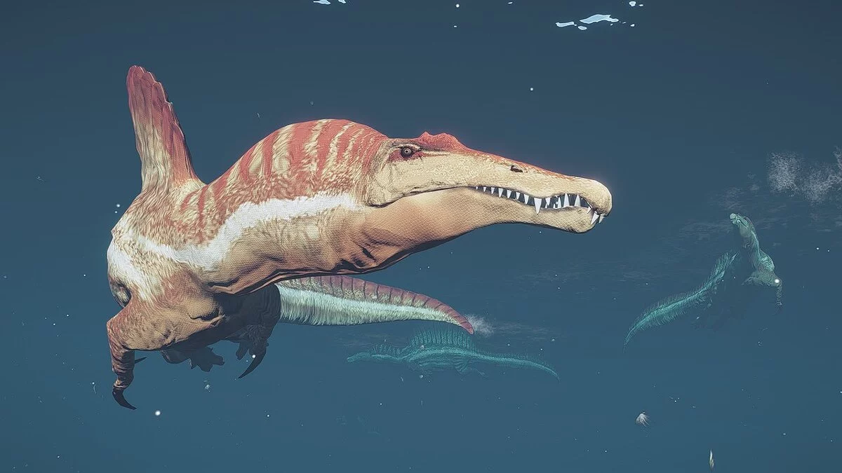 Jurassic World Evolution 2 — Спинозавр в лагуне