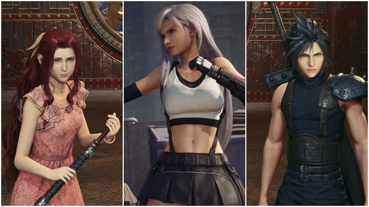 Final Fantasy VII Remake — Hair dyes for Cloud, Iris and Tifa