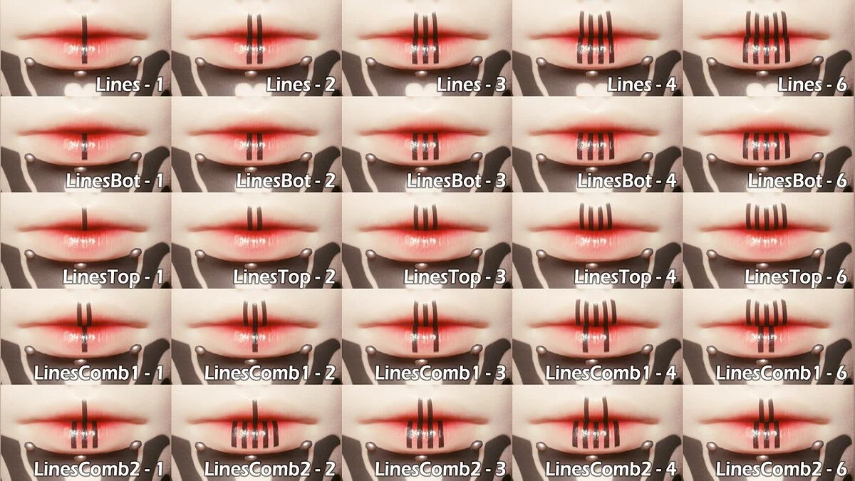 Cyberpunk 2077 — Акцентні форми помади