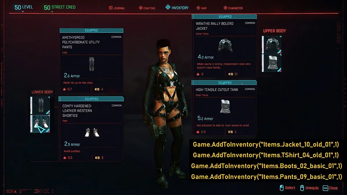 Cyberpunk 2077 — Костюм для Ви с пистолетом