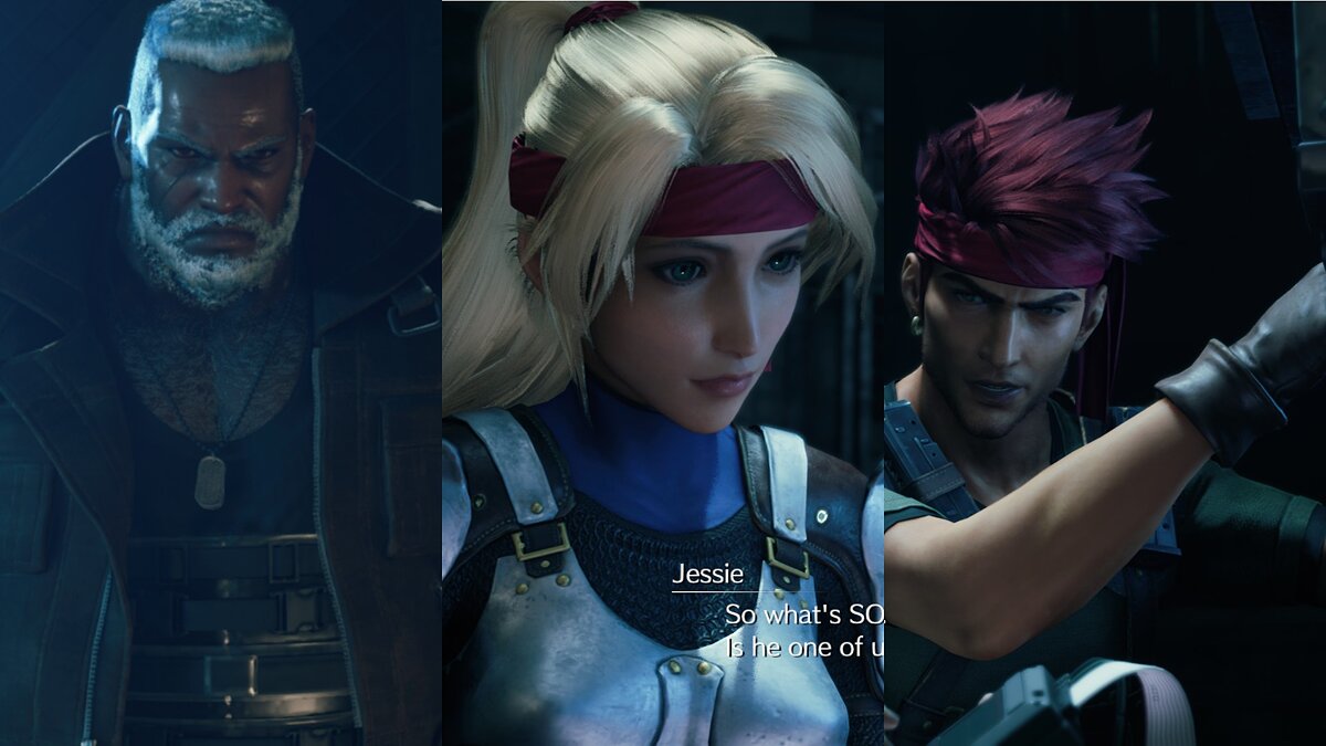 Final Fantasy VII Remake — New Avalanche hair and eye color