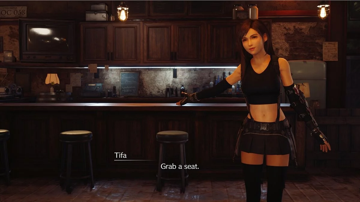 Final Fantasy VII Remake — Tifa's black outfit