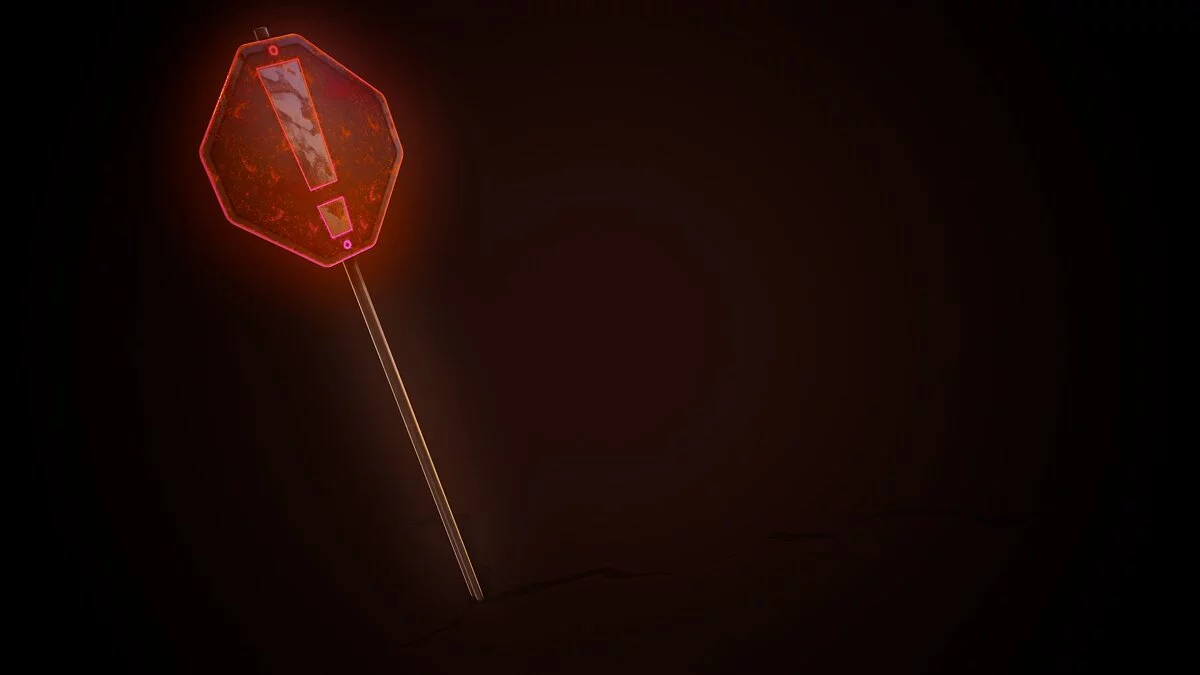 Blade and Sorcery — Попереджувальний знак