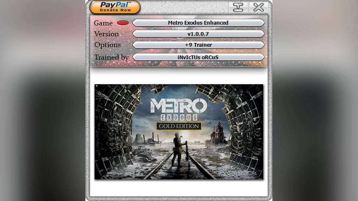 Metro Exodus — Trainer (+9) [1.0.0.7]