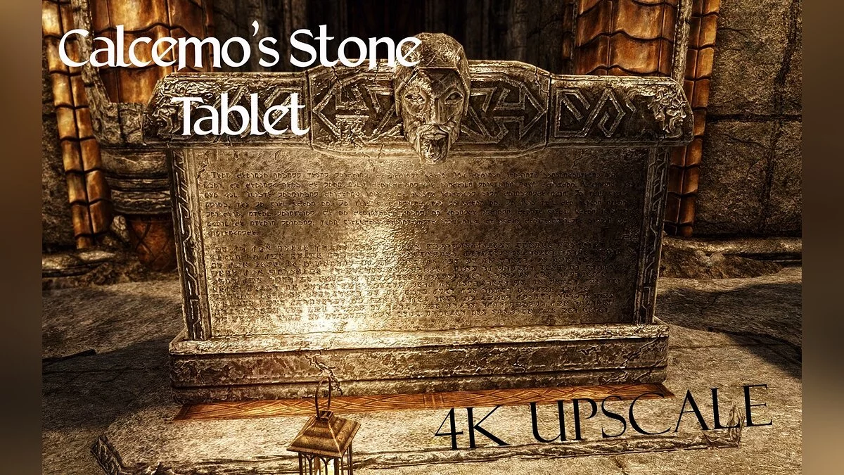 The Elder Scrolls 5: Skyrim Legendary Edition — Stone tablets in 4K