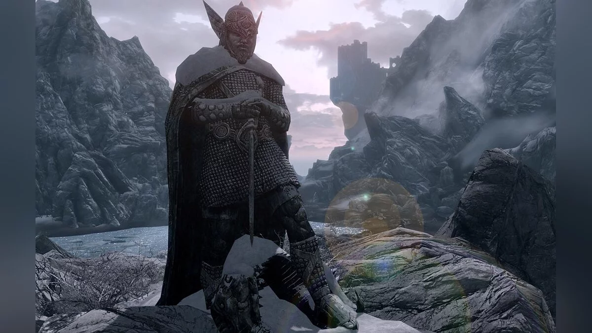 The Elder Scrolls 5: Skyrim Legendary Edition — Colocación correcta de nieve sobre objetos.
