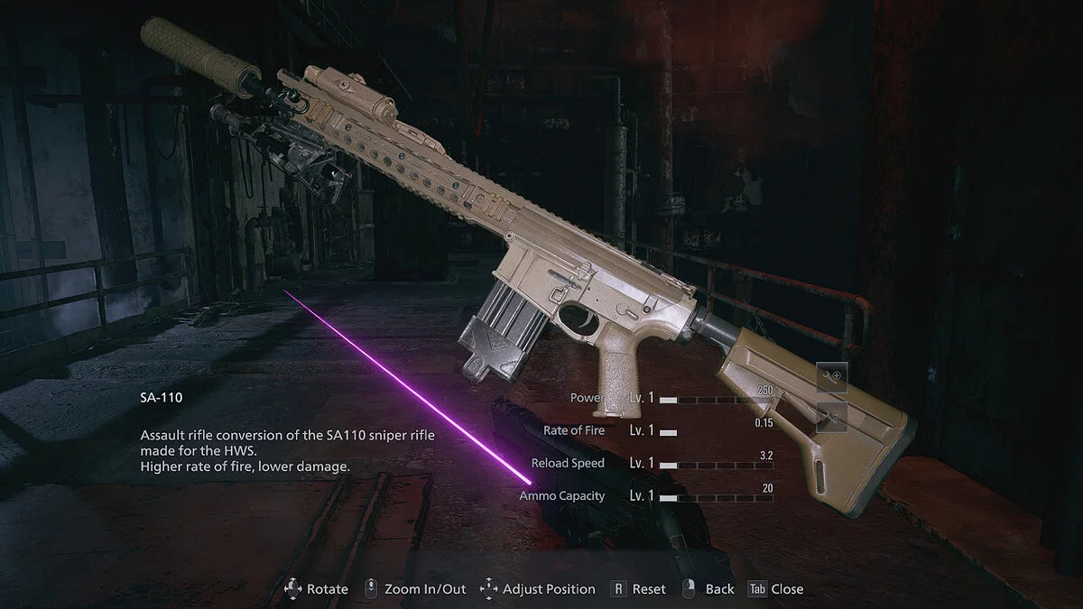 Resident Evil Village — Штурмовая винтовка SA-110