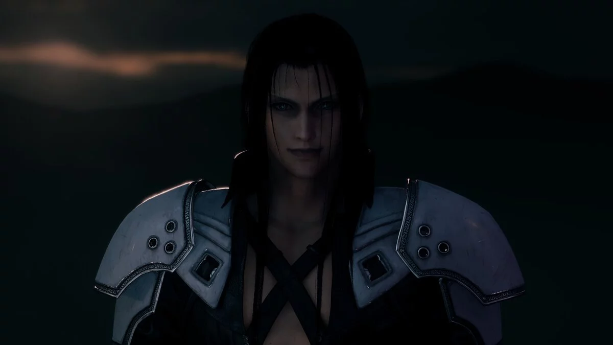 Final Fantasy VII Remake — Cabello negro y dorado para Sephiroth