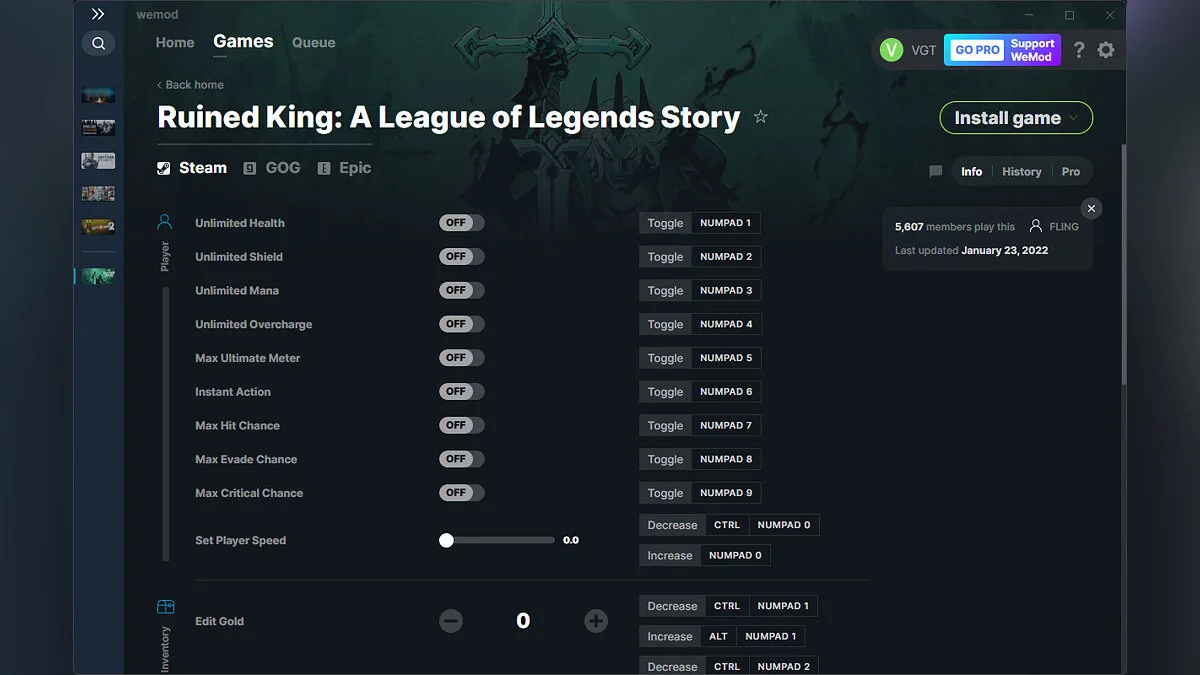 Ruined King: A League of Legends Story — Трейнер (+27) від 23.01.2022 [WeMod]