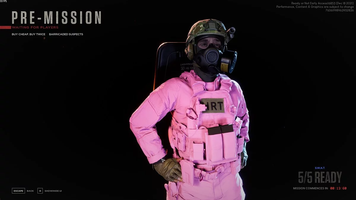 Ready or Not — Pink HRT uniform