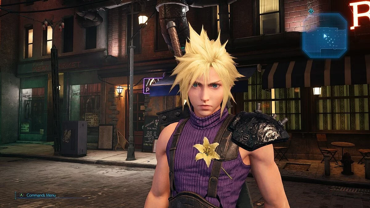 Final Fantasy VII Remake — New suit with bright yellow hair