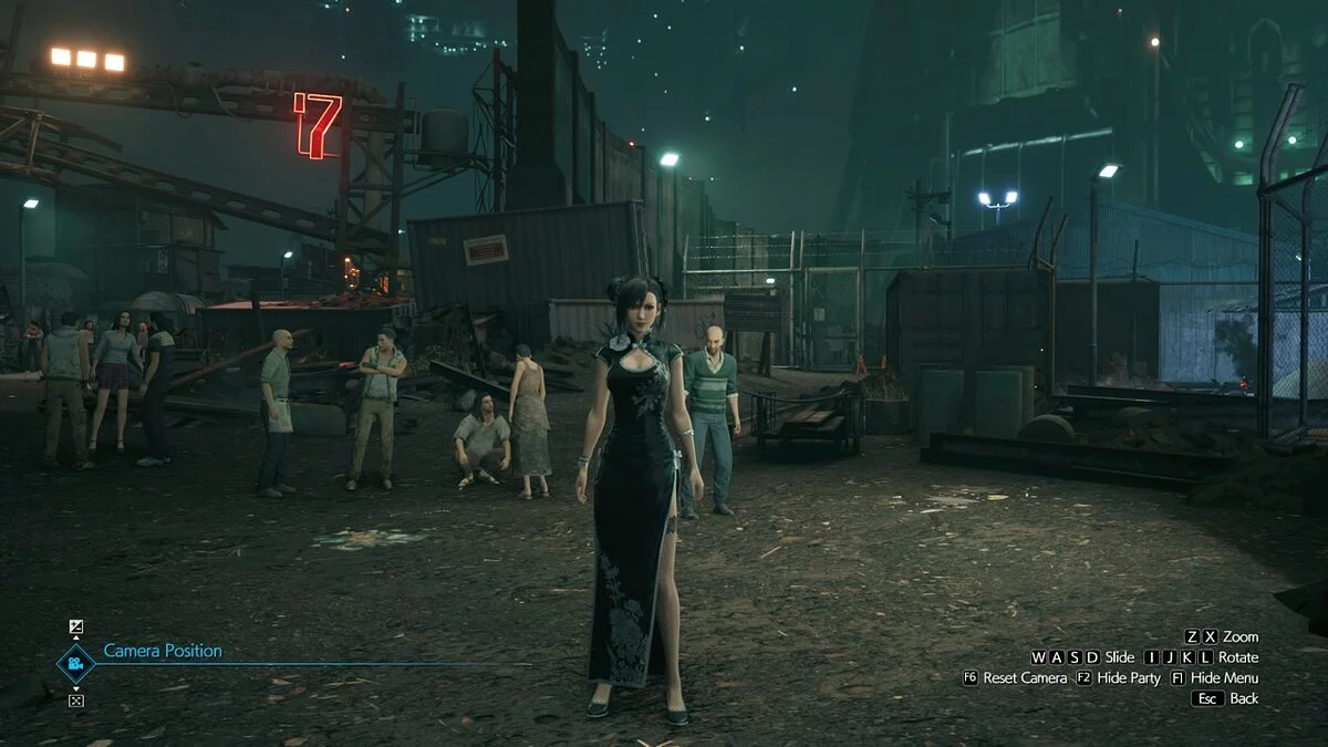 Final Fantasy VII Remake — Черно-серебристое платье Тифы