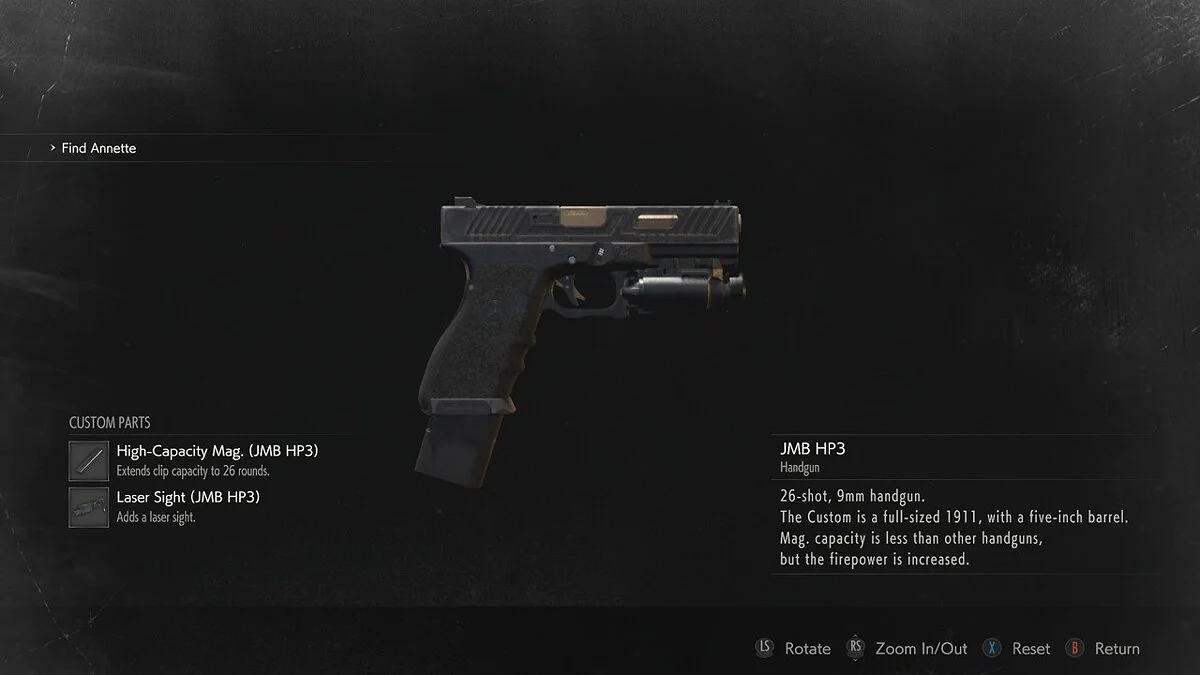 Resident Evil 2 — Hound Wolf Glock-17 pistol from RE Village