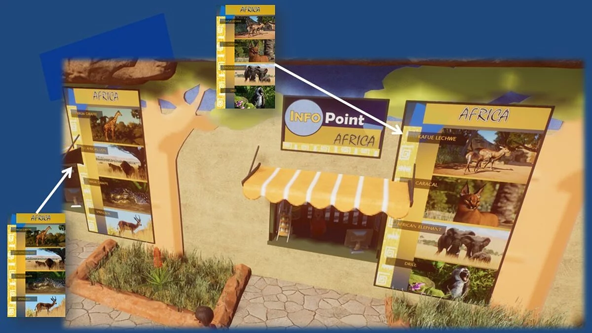 Planet Zoo — Альтернативные вертикальные билборды