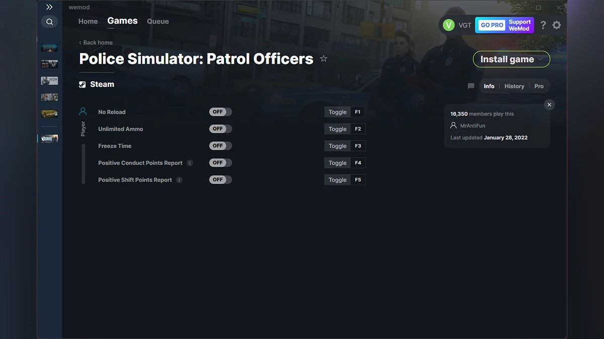 Police Simulator: Patrol Officers — Trainer (+5) from 01/28/2022 [WeMod]