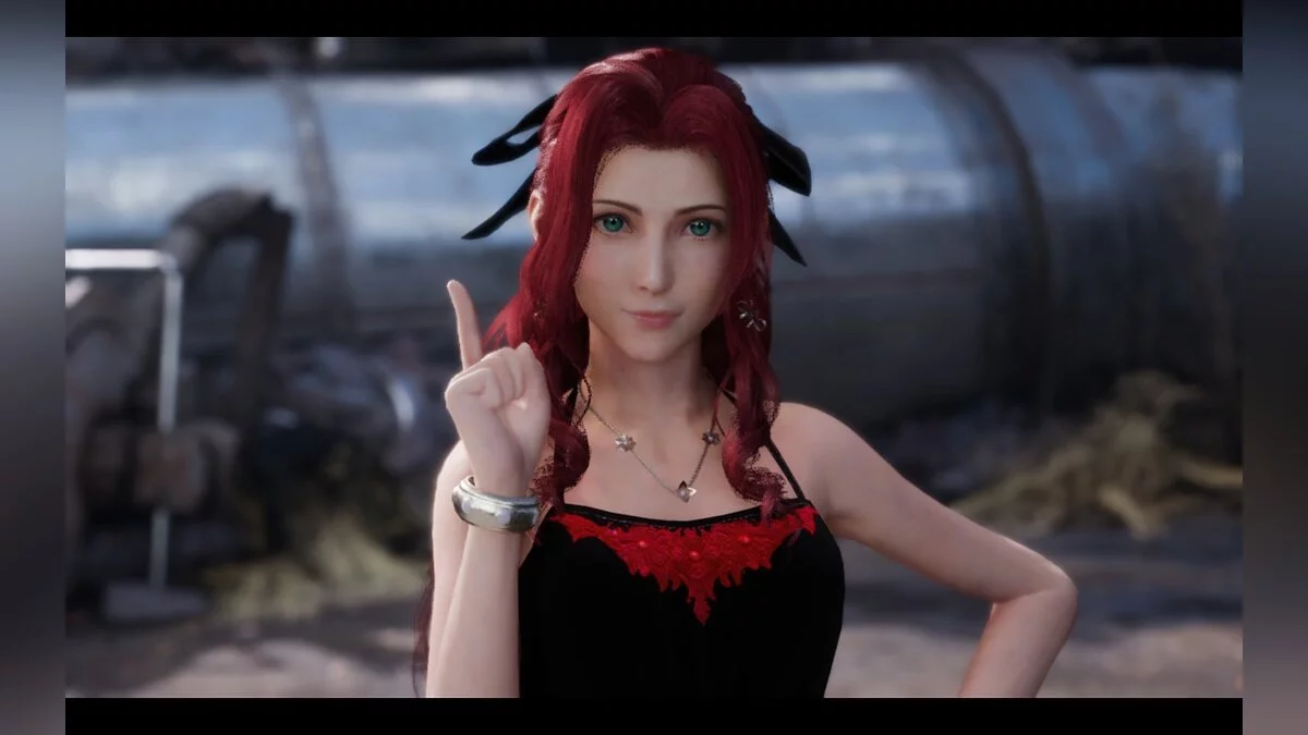 Final Fantasy VII Remake — Iris black and red dress