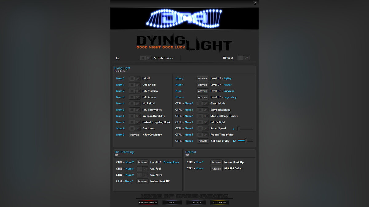 Dying Light — Trainer (+27) [1.42 - 1.47.0]