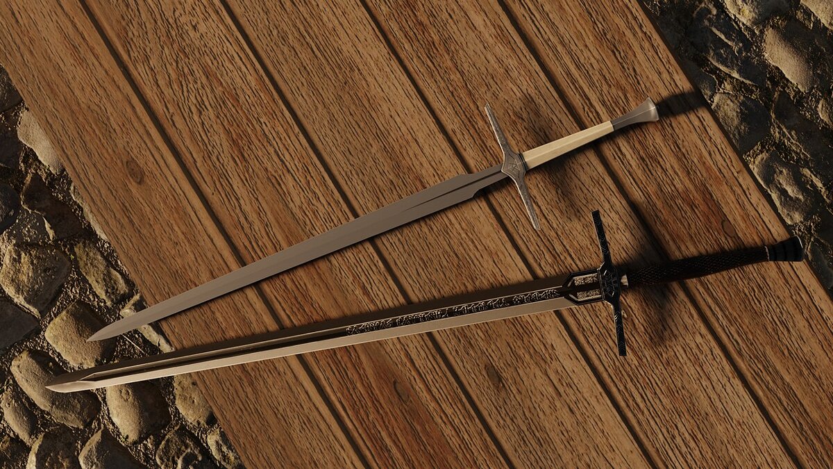 Blade and Sorcery — Geralt's steel and silver swords