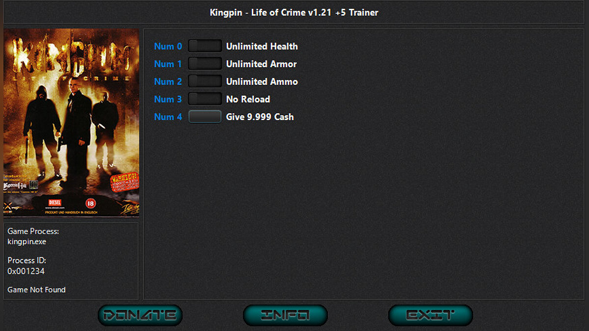 Kingpin: Life of Crime — Trainer (+5) [1.21]