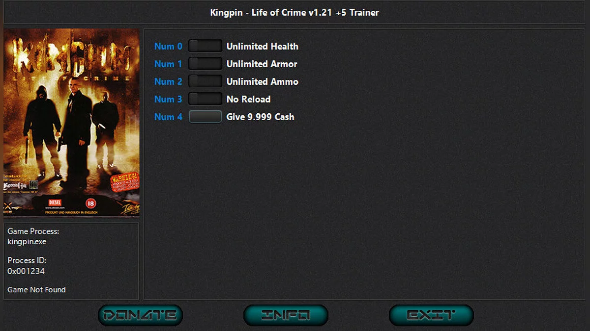 Kingpin: Life of Crime — Entrenador (+5) [1.21]