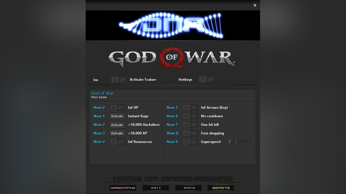 God of War — Trainer (+10) [1.0.441.9126]