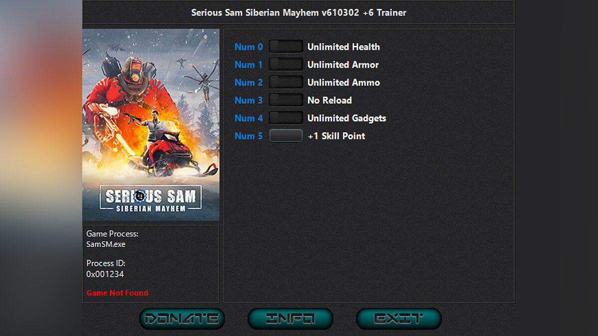 Serious Sam: Siberian Mayhem — Trainer (+6) [610302]