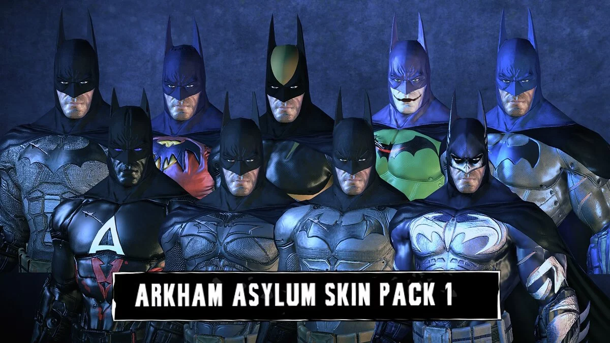 Batman: Arkham Asylum — Set of various armor