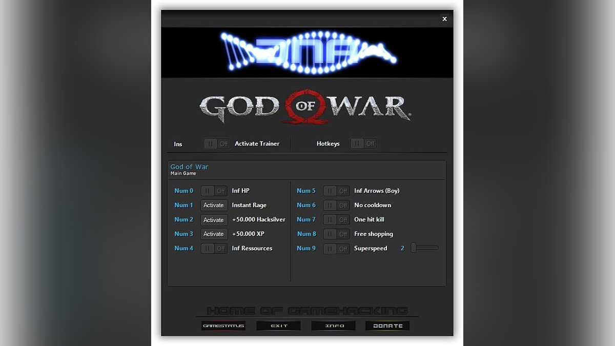 God of War — Trainer (+10) [1.0.443.8700]