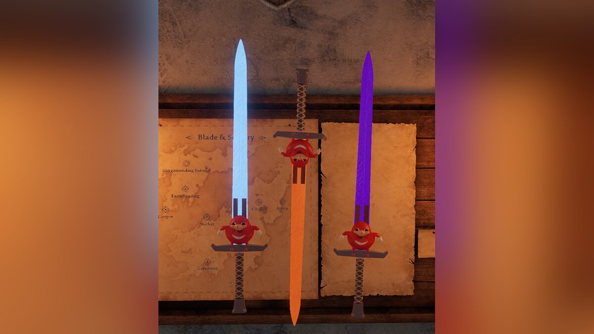 Blade and Sorcery — Sword with "Uganda Knuckles"