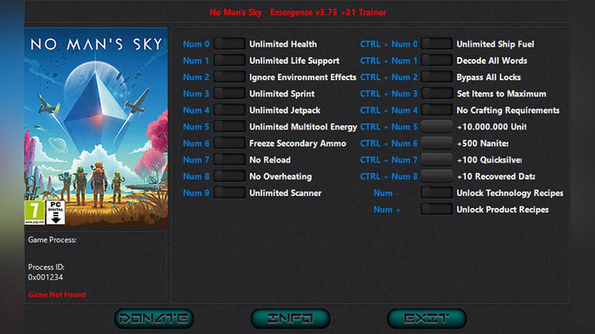 No Man&#039;s Sky — Entrenador (+21) [3.75]