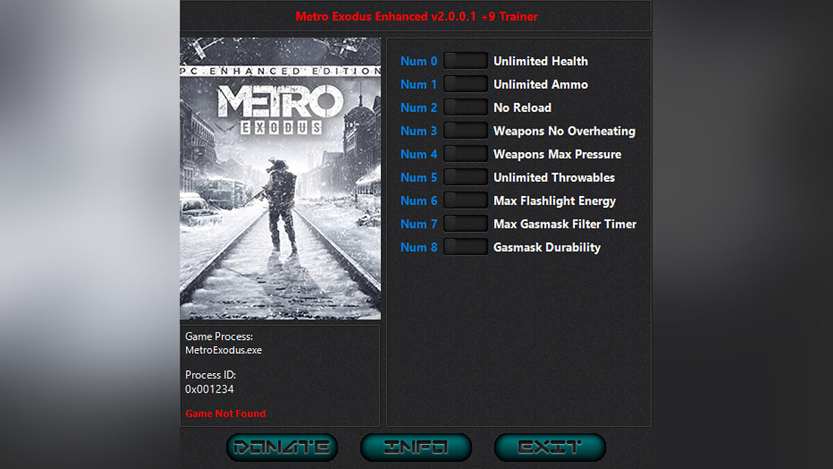 Metro Exodus Enhanced Edition — Trainer (+9) [2.0.0.1: New Version]