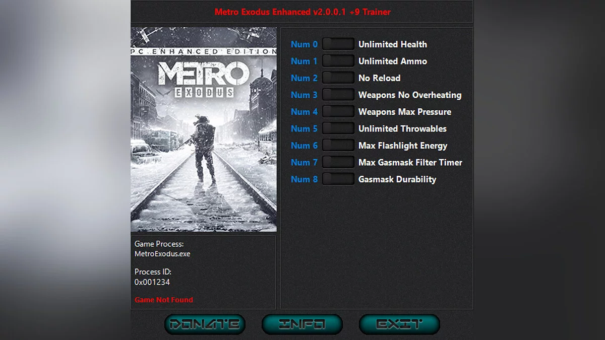 Metro Exodus Enhanced Edition — Entrenador (+9) [2.0.0.1: Nueva Versión]