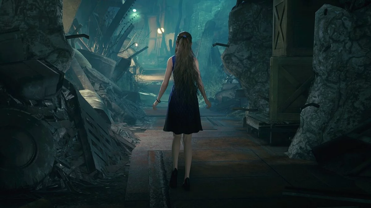 Final Fantasy VII Remake — Синее вечернее платье Айрис