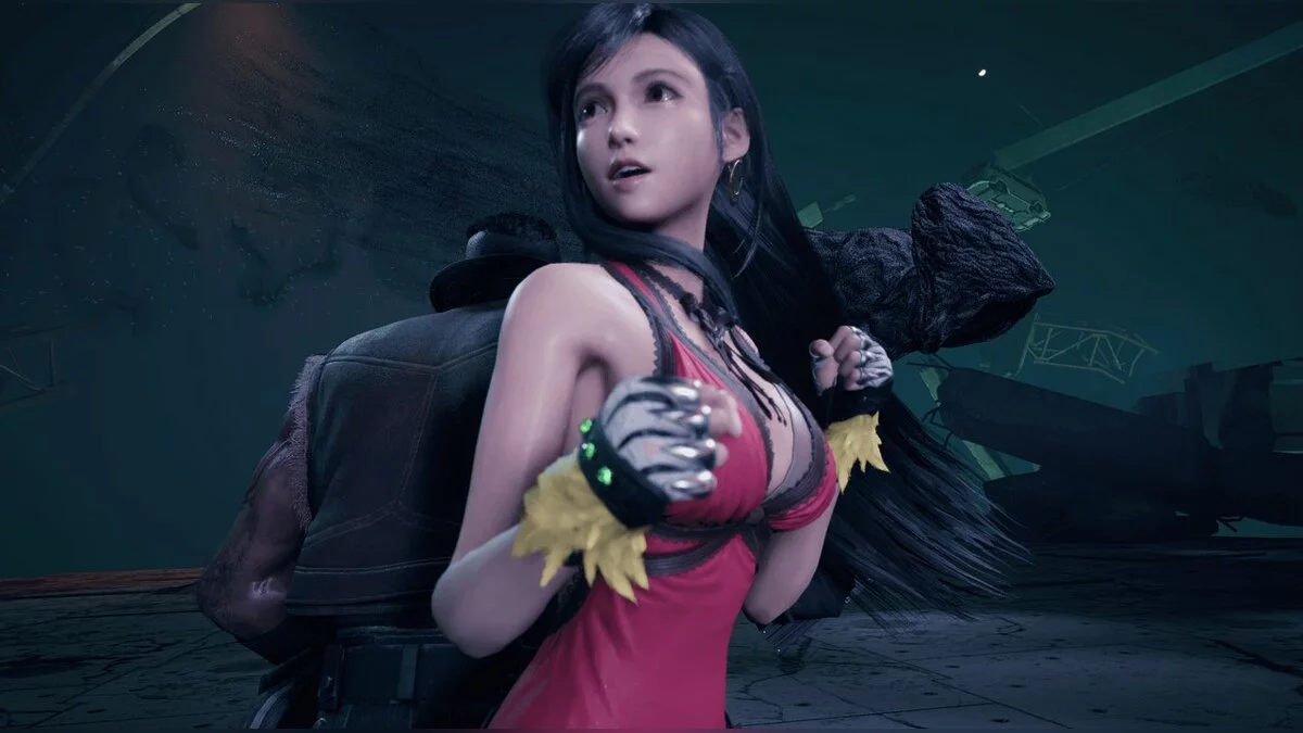 Final Fantasy VII Remake — Guantes de plumas de chocobo de Tifa