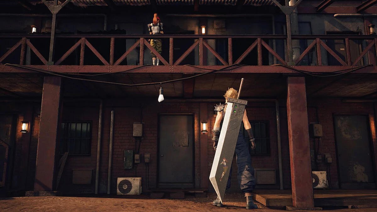 Final Fantasy VII Remake — Рисунок Джесси на мече Клода