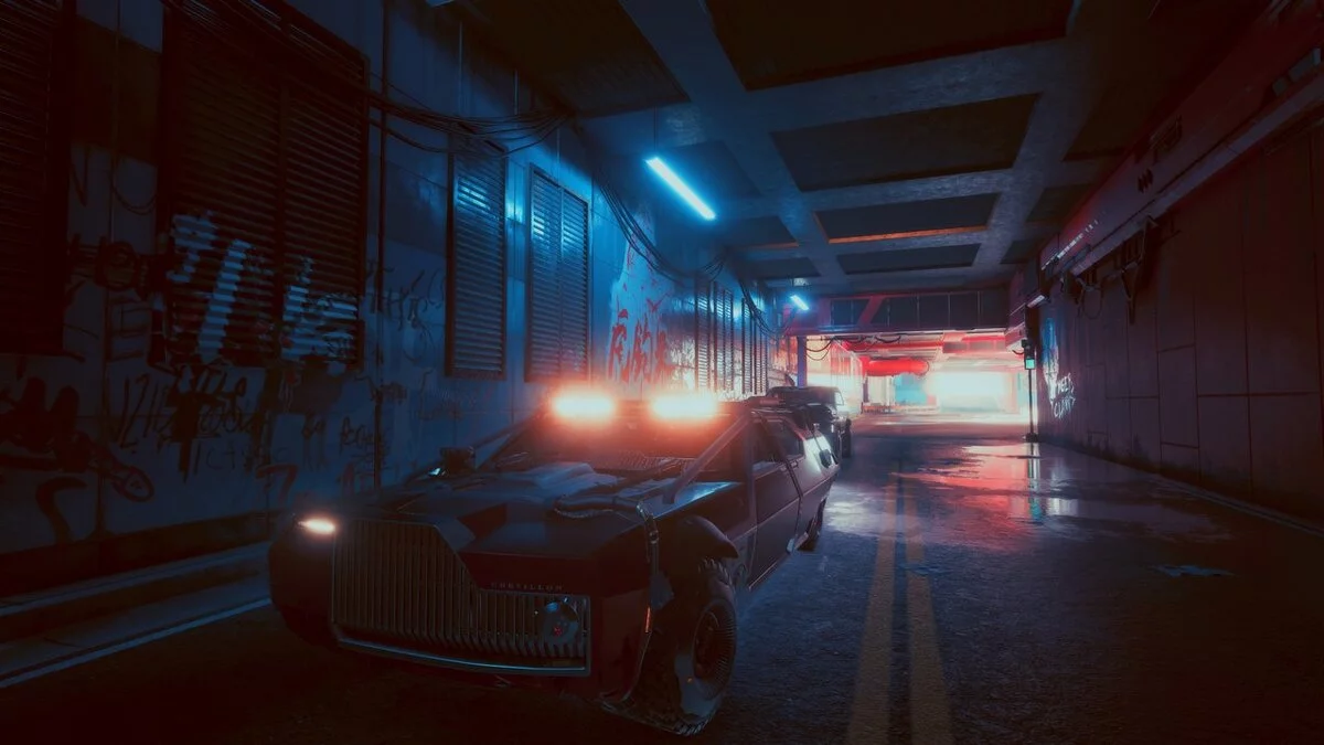 Cyberpunk 2077 — Усиление розового и синего тонов
