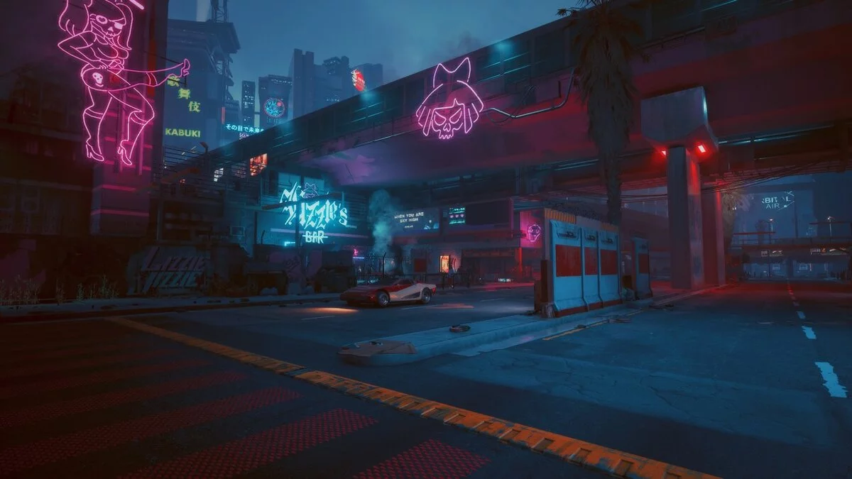 Cyberpunk 2077 — Améliorez les tons roses et bleus