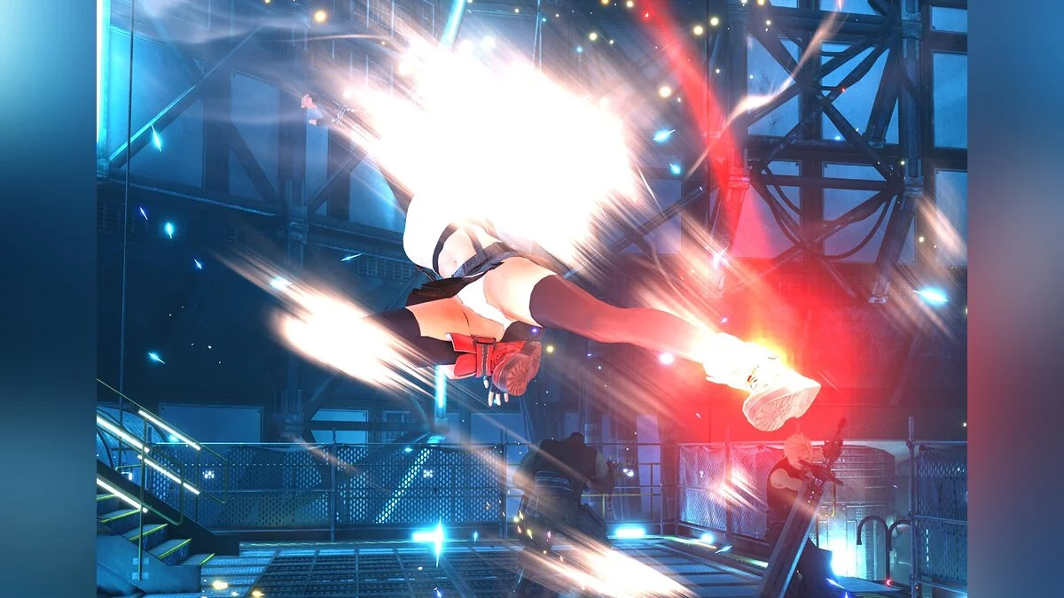 Final Fantasy VII Remake — Стандартный наряд Тифы с белыми трусиками