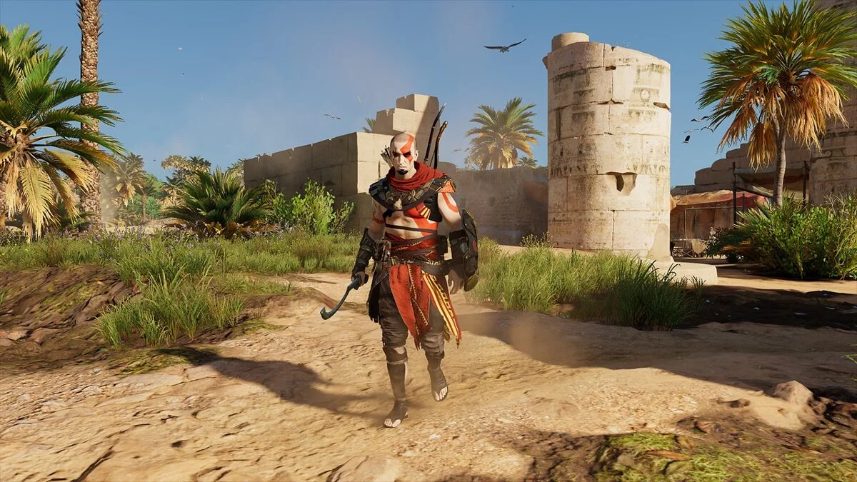 Assassin&#039;s Creed: Origins — Kratos es el personaje principal.