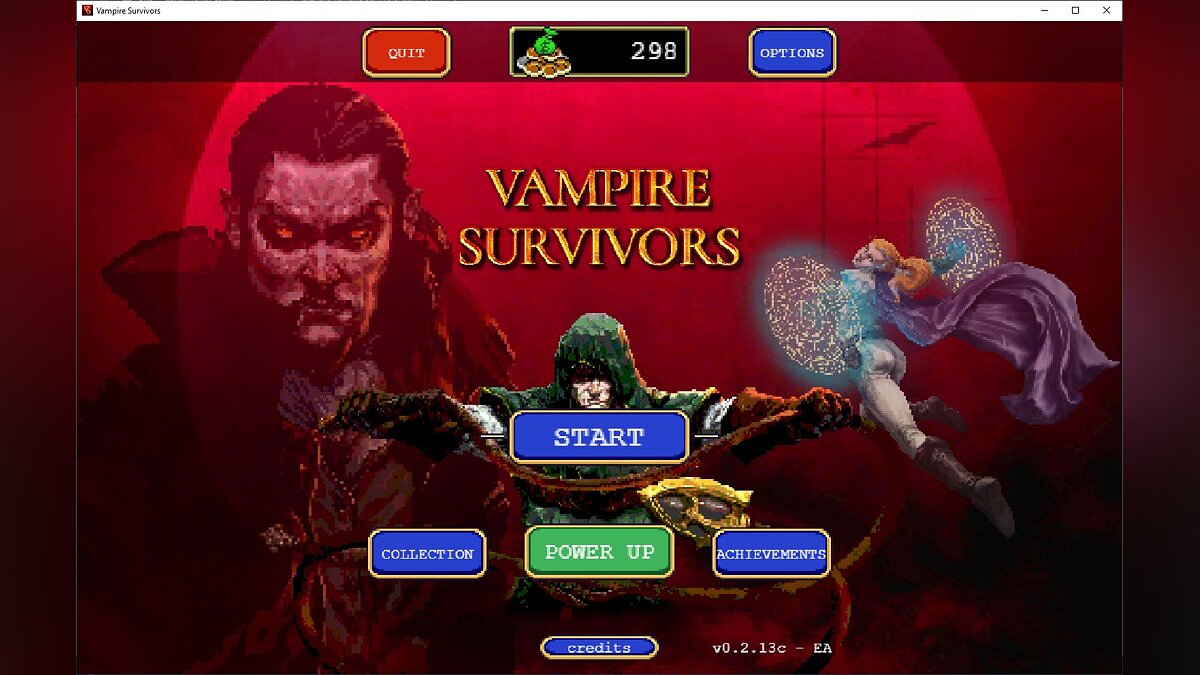 Vampire Survivors — Saving (Strengthening Antonio + Free characters, etc.) [0.2.13c]