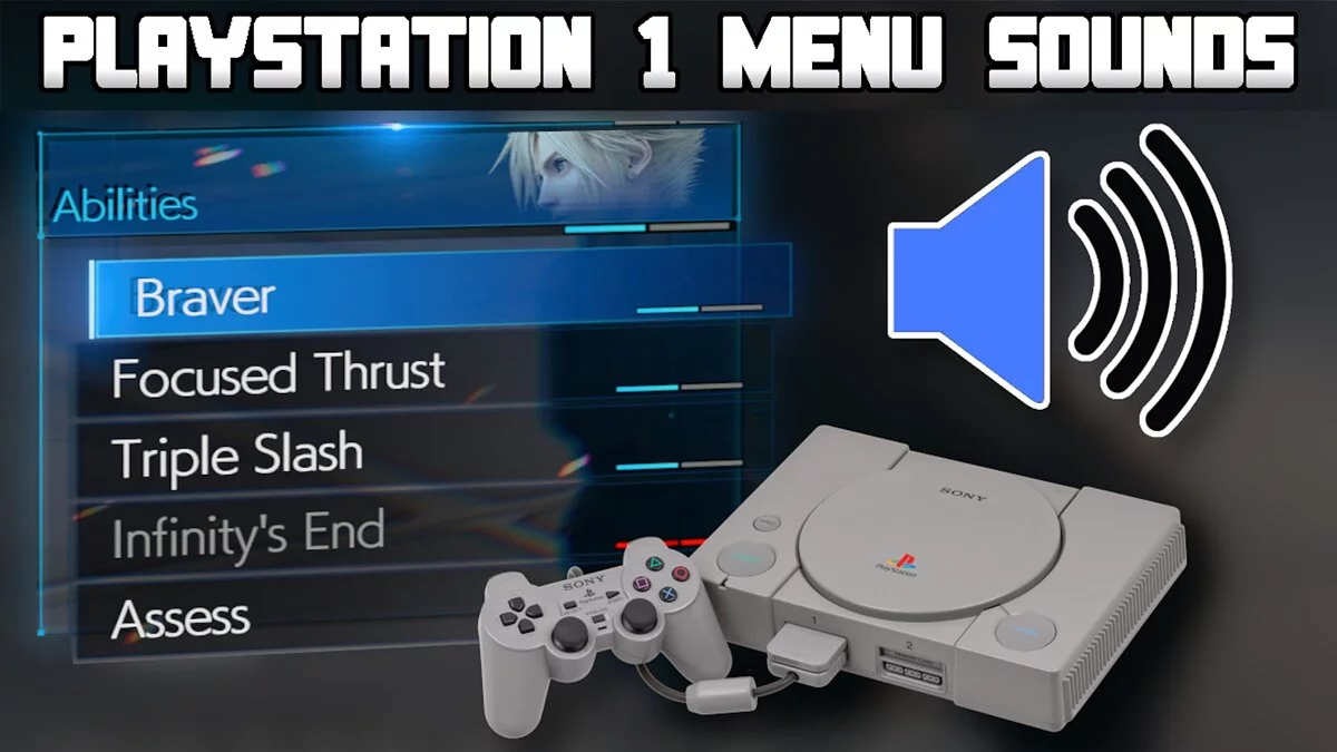 Final Fantasy VII Remake — PlayStation 1 menu sounds