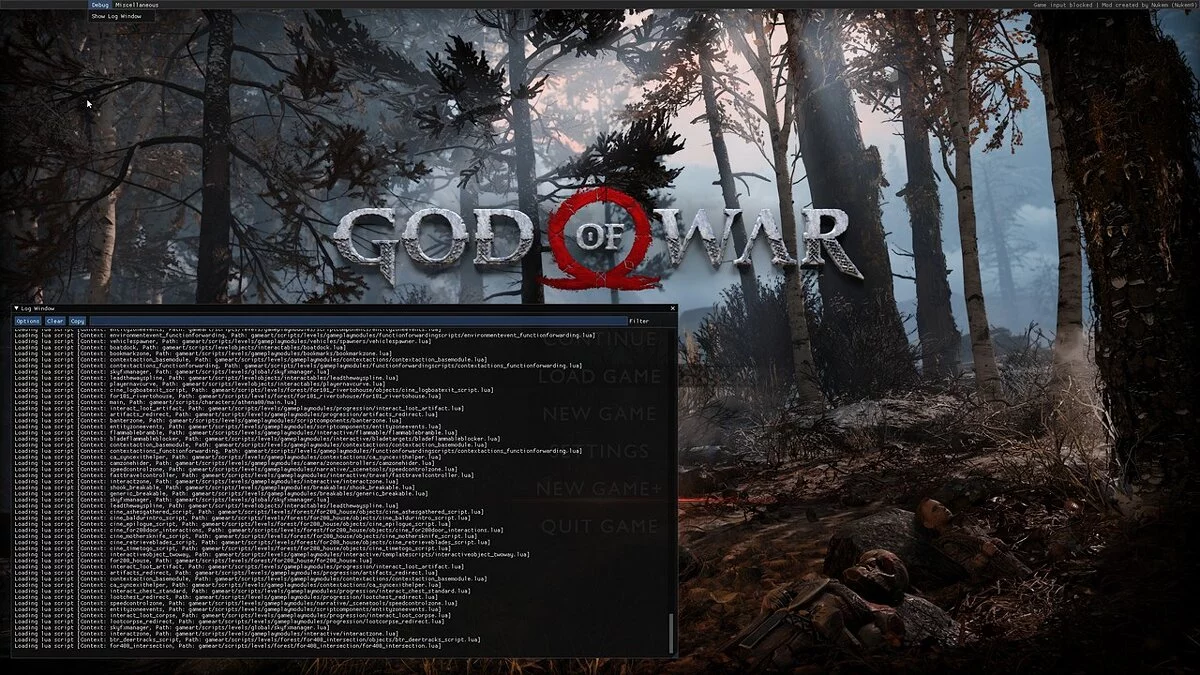 God of War — Script Loader and Gameplay Tweaks