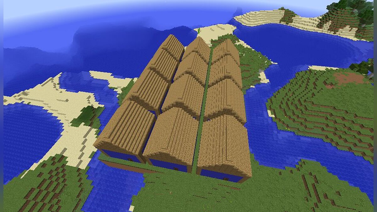 Minecraft — A world with the same type of houses