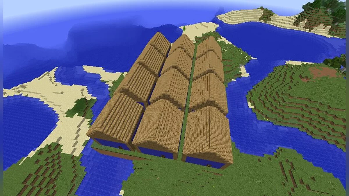 Minecraft — A world with the same type of houses